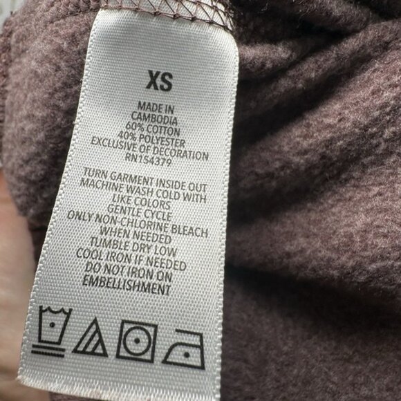 Aeropostale Women's Size Extra Small Purple Sweat Pants Tie At Waist - Picture 7 of 7